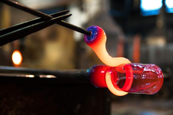 MURANO NASON MORETTI イエロー ライン オレンジ グラス glass in murano {nason moretti} - Elizabeth Minchilli