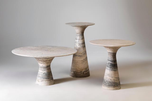 Timeless statement pieces in marble, travertine & stone