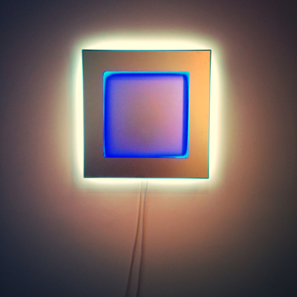 Nanda Vigo light at Galleria O