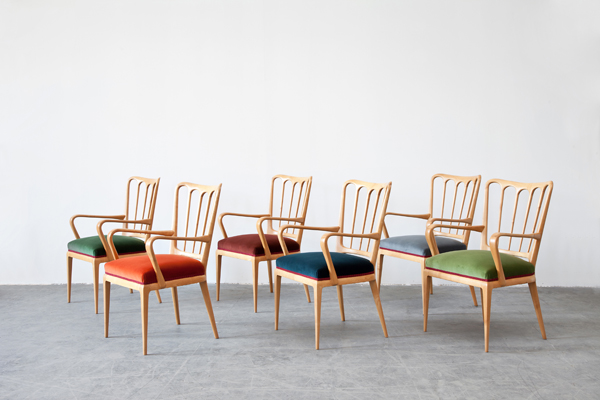 Borsani - Six Chairs in two rows