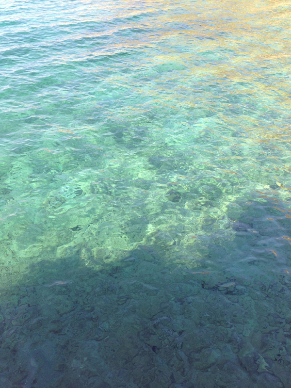 The color of the water in Greece is unbelievable.