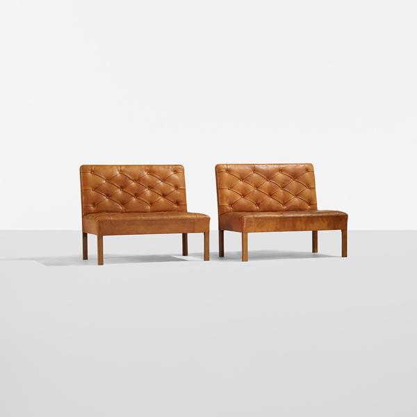 Additions settees model 4698, pair, by Kaare Klint 1933. Image credit: Wright.