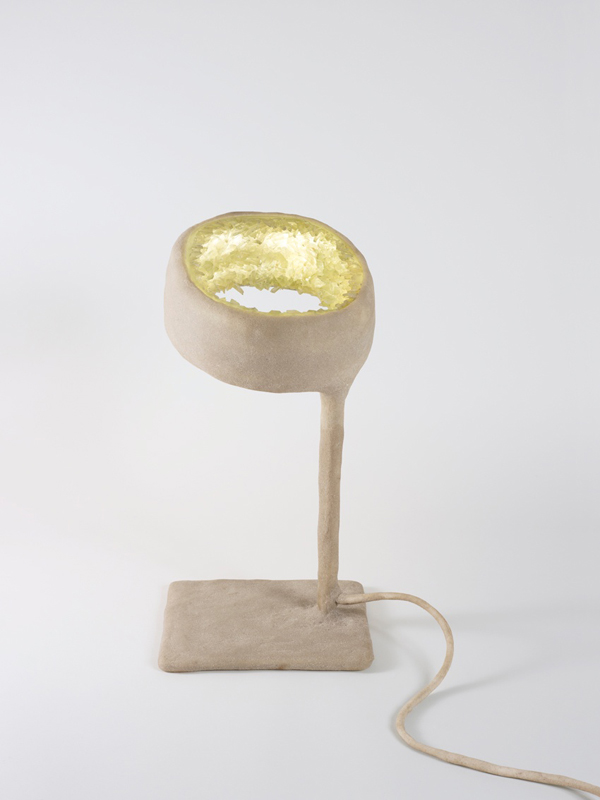 nacho carbonell, Luciferase table lamp, beige, Larcobaleno