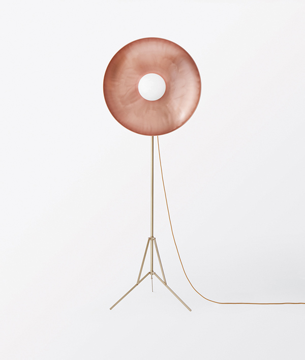 Biagetti's Parabola lamp in copper