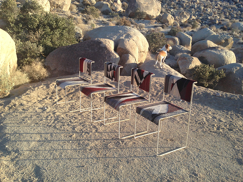 the aptly titled Desert Weave dining chairs