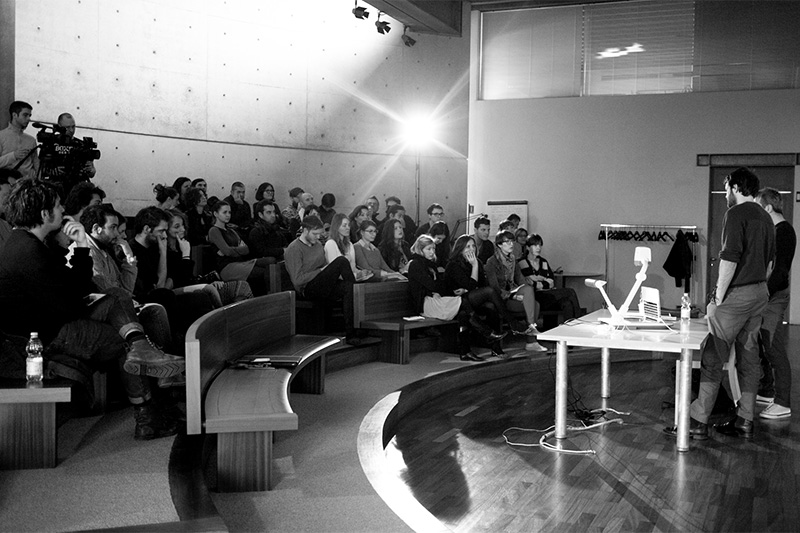 A Fabrica lecture, photo by Marco Zanin