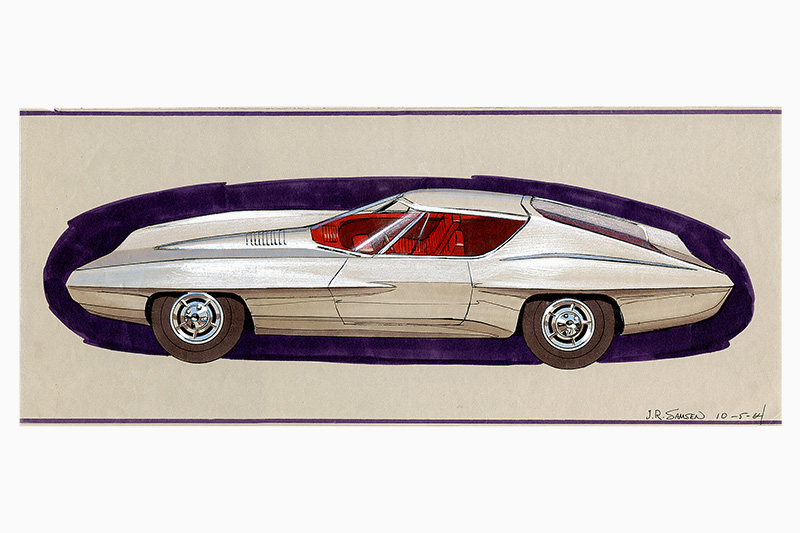 Design for a Plymouth Barracuda, 1964 by John Samen