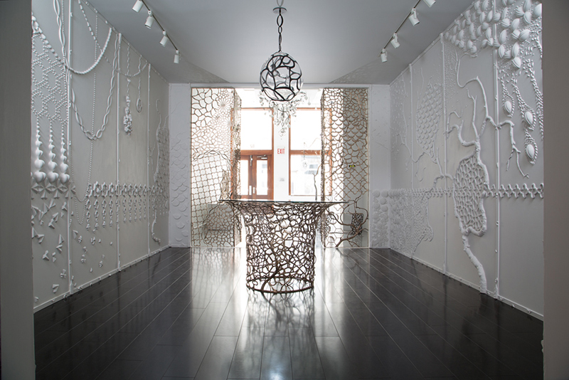 Wiseman's latest exhibition at R & Company in New York, entitled Wilderness & Ornament. Photo courtesy of the gallery.