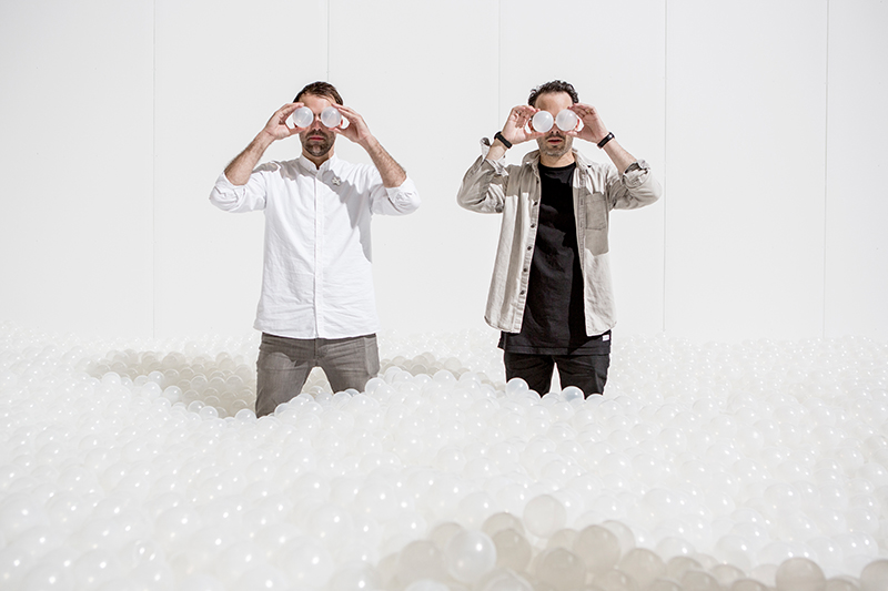 Alex Mustonen and Daniel Arsham of Snarkitecture. Photo by Noah Kalina, courtesy of the National Building Museum