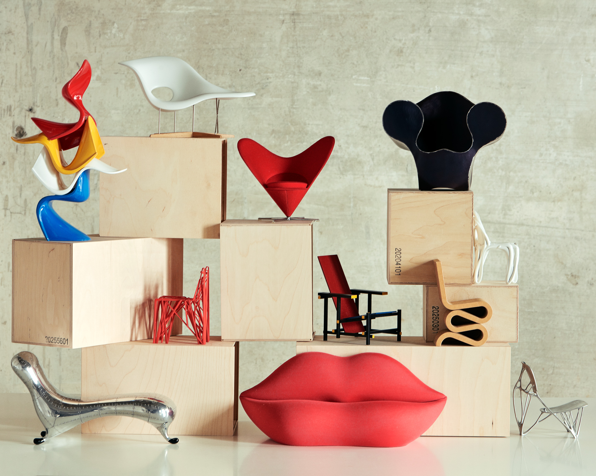 miniature designer chairs