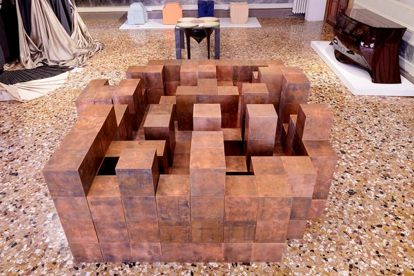 Modular Wooden Cubes, 1970s, Set of 10 for sale at Pamono