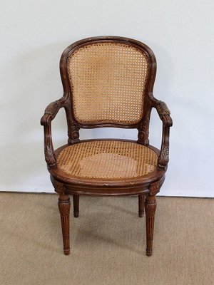 Louis XVI Style Solid Mahogany Chair, 1900s