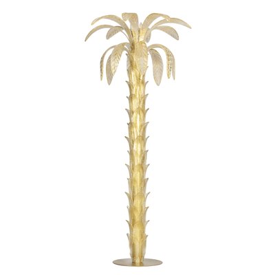 Murano Glass Gilt Palm Tree Floor Lamp In The Style Of Napoleon Martinuzzi For At Pamono Murano Glass Gilt Palm Tree Floor, Tree Style Floor Lamp