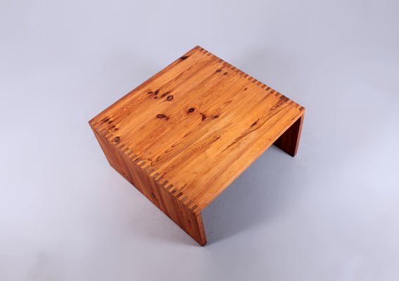 Square Pine Wood Coffee Table By Ate Van Apeldoorn For Houtwerk Hattem 1960s At Pamono Square Pine Wood Coffee Table By Ate, Pine Wood Square Coffee Table