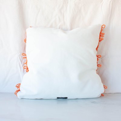 small orange pillow
