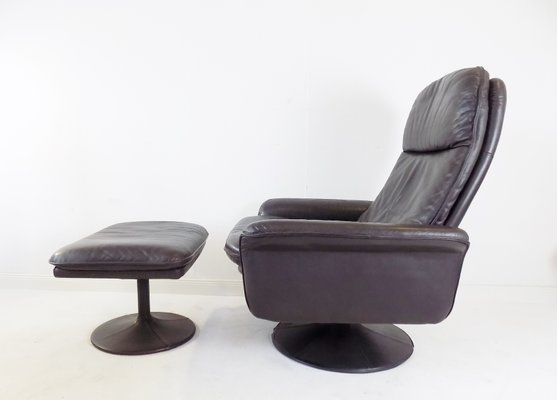 Leather Ds 50 Tulip Chair Ottoman From De Sede For Sale At Pamono