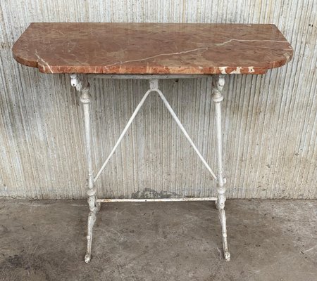 Pink marble console table online