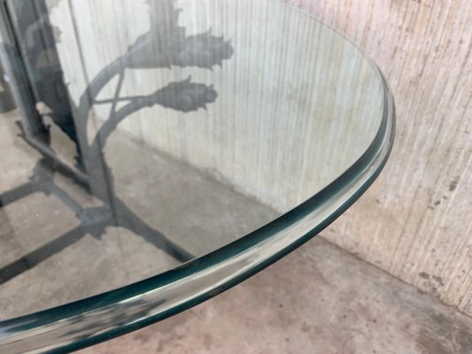 Italian Neoclassical Ornamental Wrought Iron Center Table with