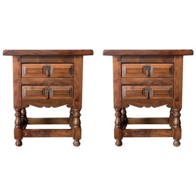 20th Century Spanish Nightstands Set of 2
