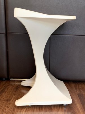 Italian Mid Century Pedestal Side Table, Nuevo Praetorian Console Table
