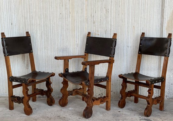 19th Century Spanish Colonial Armchair, Spanish Colonial Dining Room Chairs