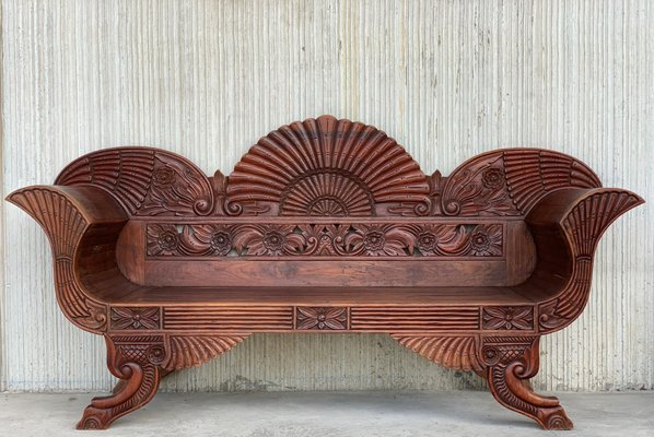 Antique benches and settees deals