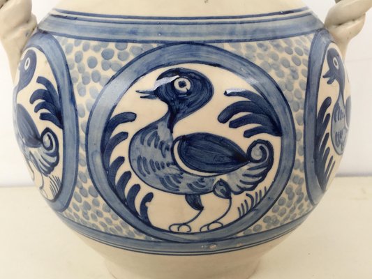 3pcs/set Vaso In Ceramica Smaltata Blu Navy E Bianco - Temu Italy