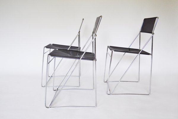 Vintage Nuova X-Line Chairs by Niels Jørgen Haugesen for Hybodan