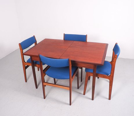 Vintage Teak Extendable Dining Table, Vintage Teak Dining Room Table