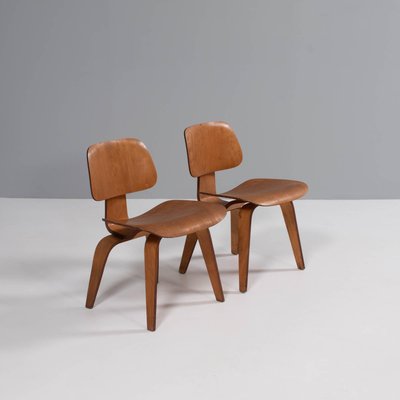 Set of Plywood DCW Dining Chairs by Charles & Ray Eames for Herman