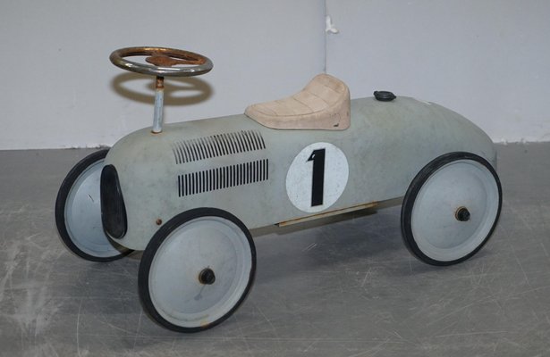 Vintage French Style Children S Racing Car In Metal For Sale At Pamono