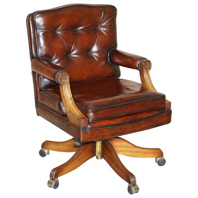Captains chesterfield chair sale