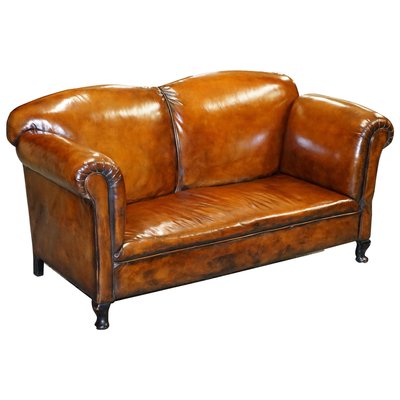 Whisky Brown Leather Sofa For At Pamono Whisky Brown Leather Sofa For At, Vintage Look Brown Leather Sofa