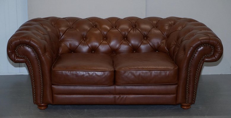 Brown Leather Chesterfield Sofa For, Leather Chesterfield Sofas And Chairs