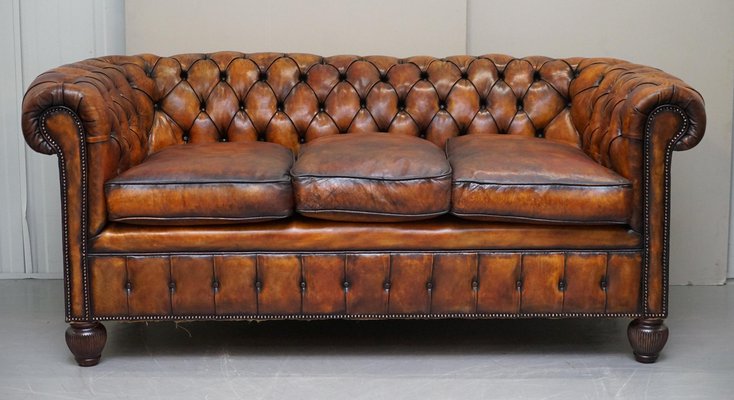 Chesterfield leather couches for sale deals