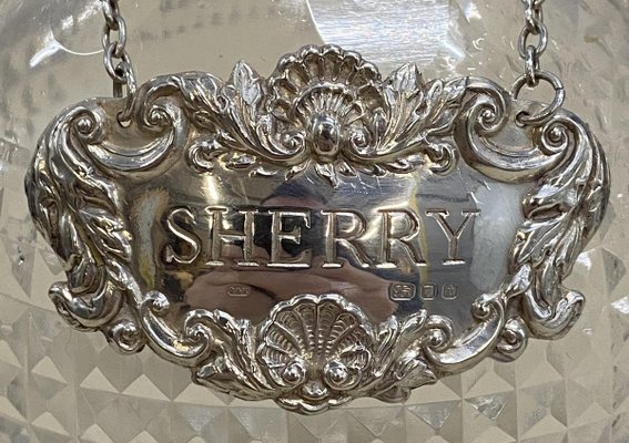 Antique Decanter or Jug for Sherry with Sterling Silver ...