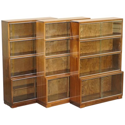 Hardwood Frames From Minty Oxford, Modular Bookcases With Glass Doors