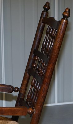 Antique Victorian Elm Sussex Chair from William Morris for sale at