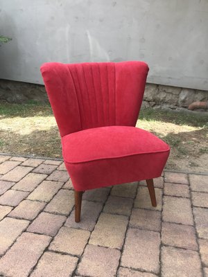 Red on sale cocktail chair
