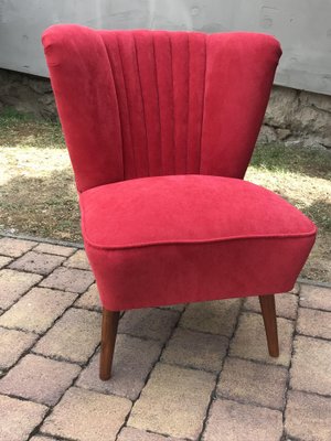 Red on sale cocktail chair