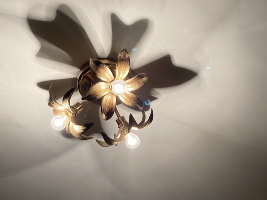 Florentiner Florale 3-Leuchten Wand- oder Deckenlampe von Willy Daro für  Massive Lighting bei Pamono kaufen