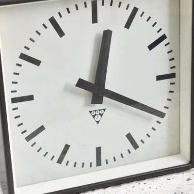 Vintage Double Sided Clock from Pragotron for sale at Pamono
