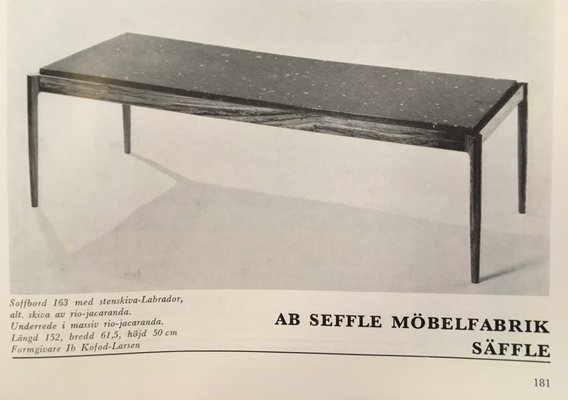 Coffee Table by Ib Kofod Larsen for Seffle Sweden for sale at Pamono