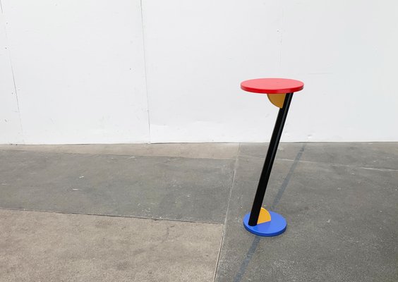 Postmodern Wooden Plant Stand or Side Table for sale at Pamono