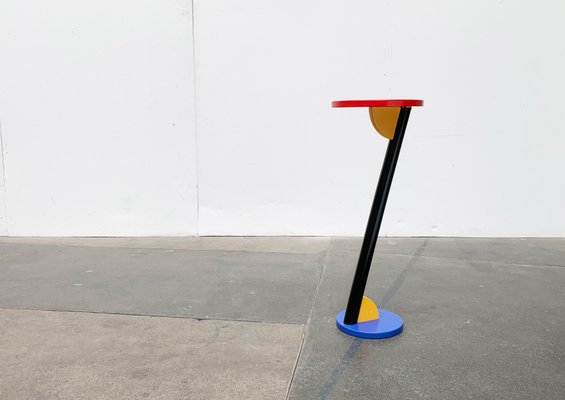 Postmodern Wooden Plant Stand or Side Table for sale at Pamono