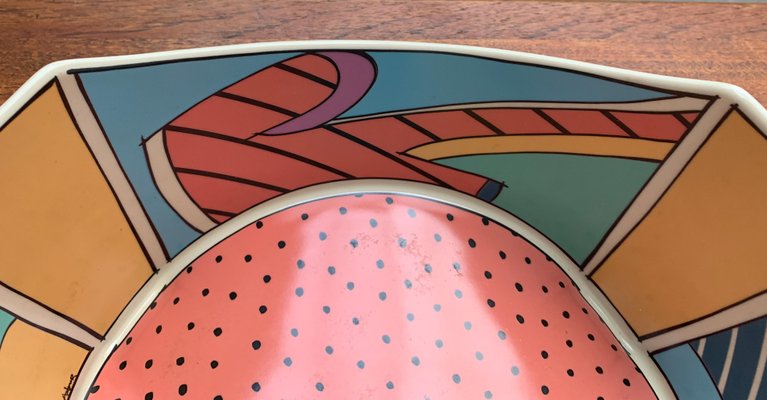 Rosenthal Dorothy Hafner Flash ボウル 20 大 Postmodern Flash One Series Bowl Set by Dorothy Hafner for