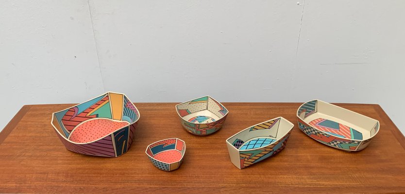 Postmodern Flash One Series Bowl Set by Dorothy Hafner for
