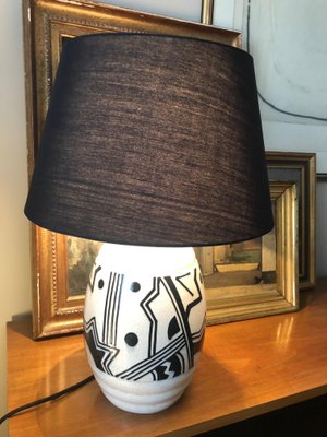 Art deco cheap ceramic lamp