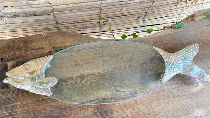 Dessous de plat Croix de Camargue en métal vieilli 21.5 cm