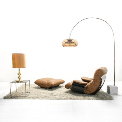 Leather Marsala Armchair Ottoman By, Safi Table Lamp By Village At Home